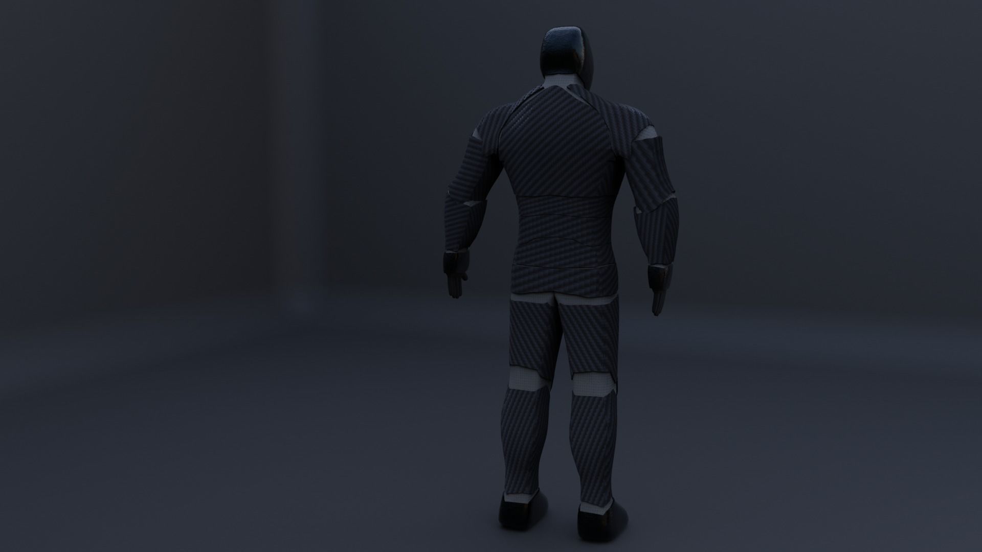 Carbon Fibre Guard Robot 3D model_2