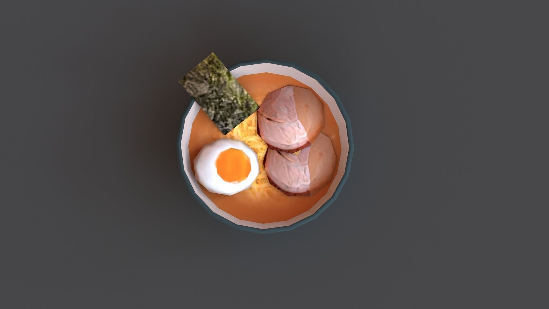 Ramen G07 Low-poly 3D model_9