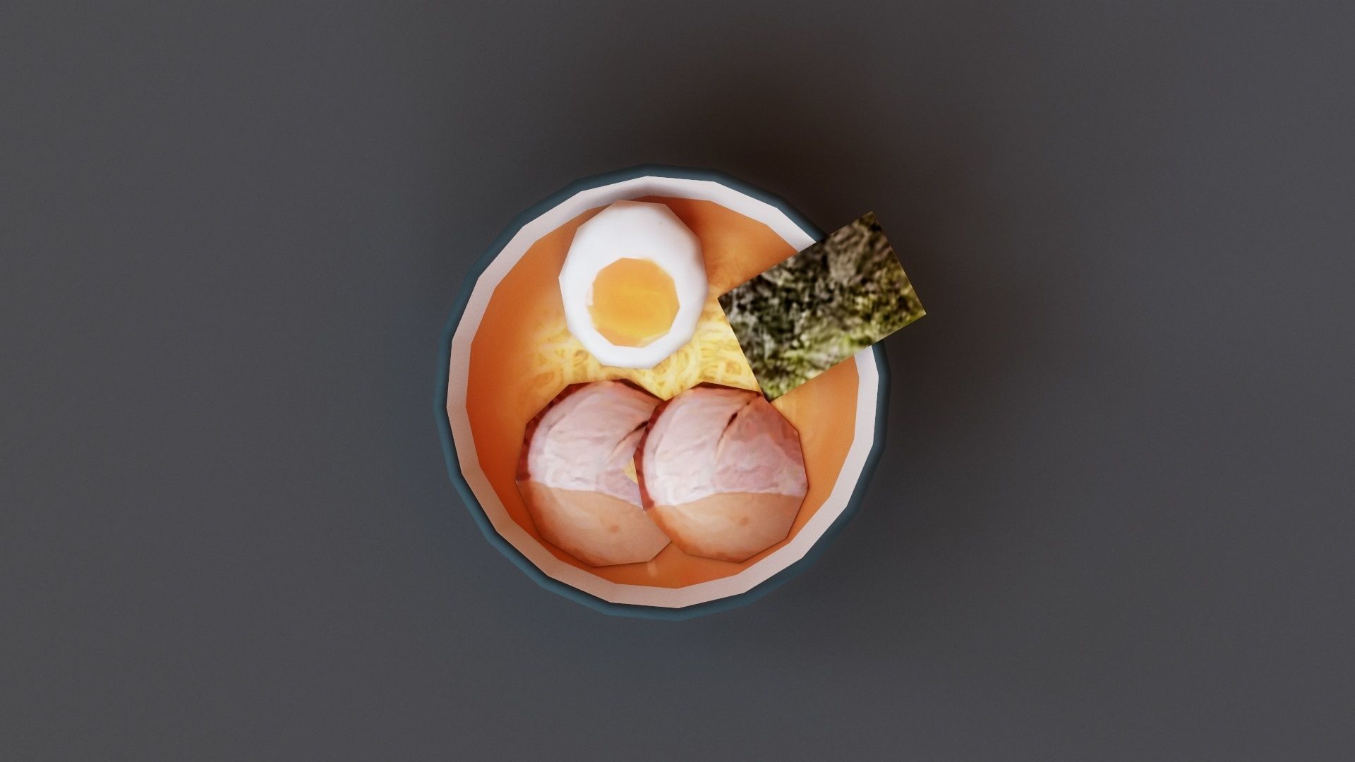 Ramen G07 Low-poly 3D model_7