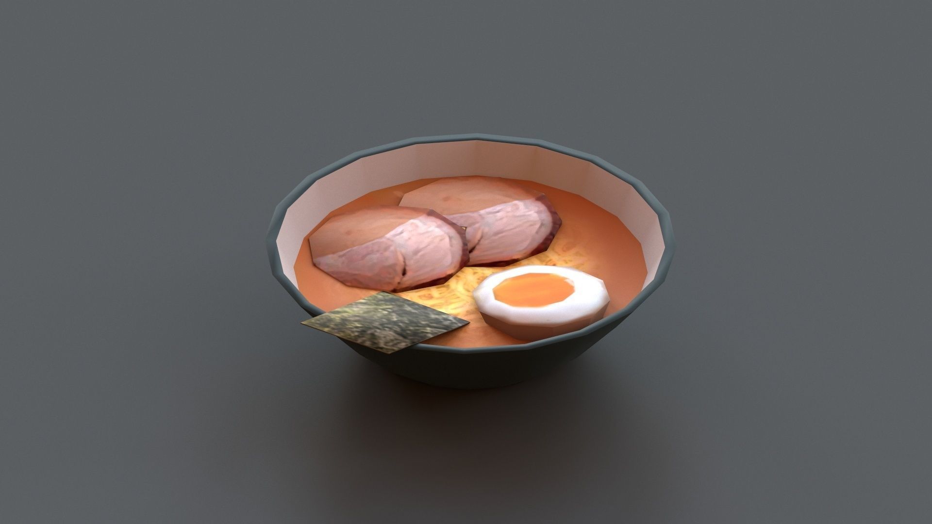 Ramen G07 Low-poly 3D model_5