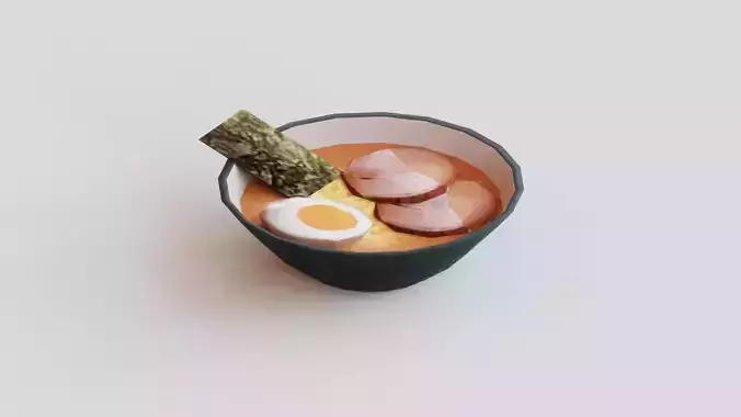 Ramen G07 Low-poly 3D model Ramen G07 Low-poly 3D model