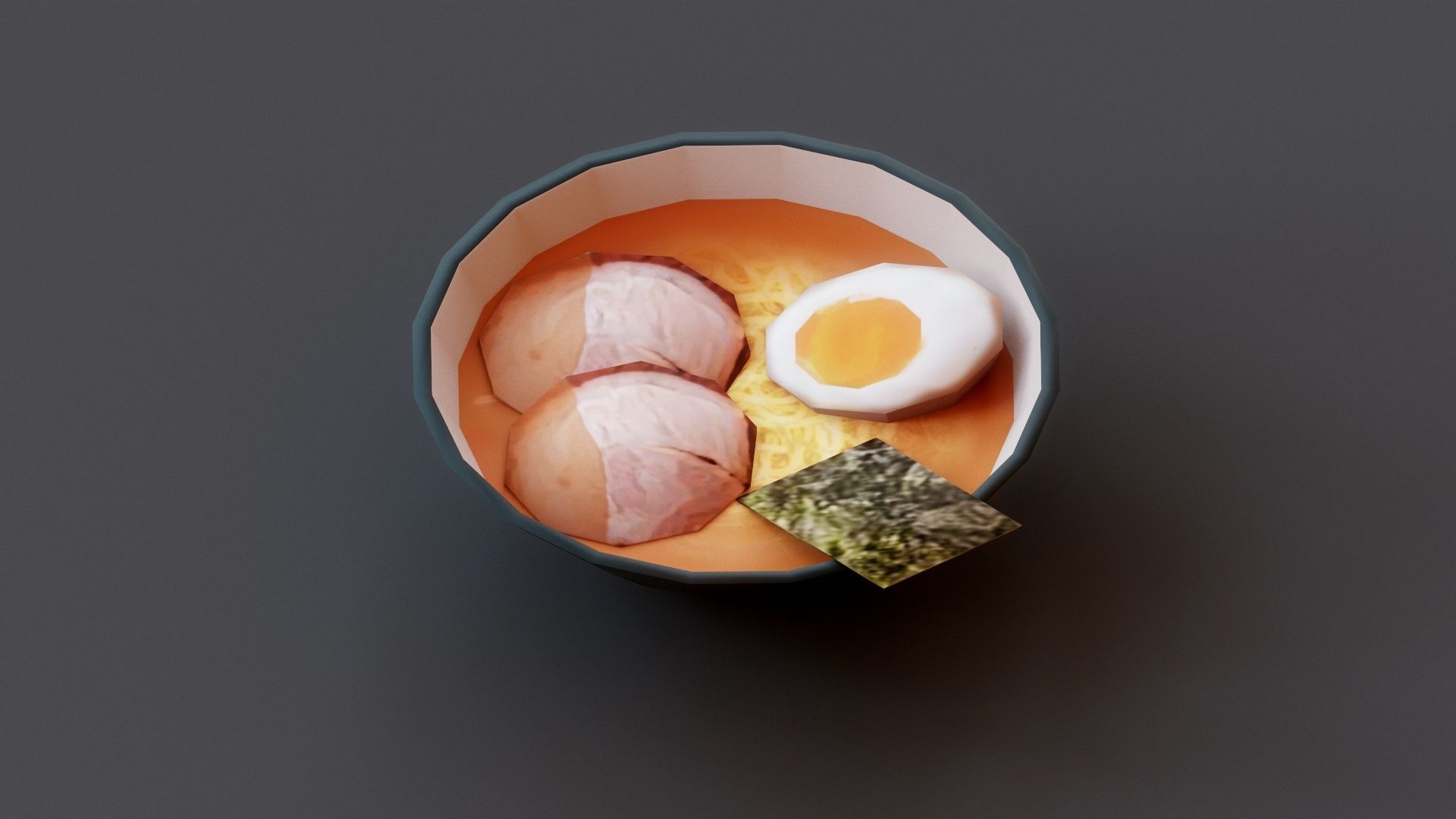 Ramen G07 Low-poly 3D model_4