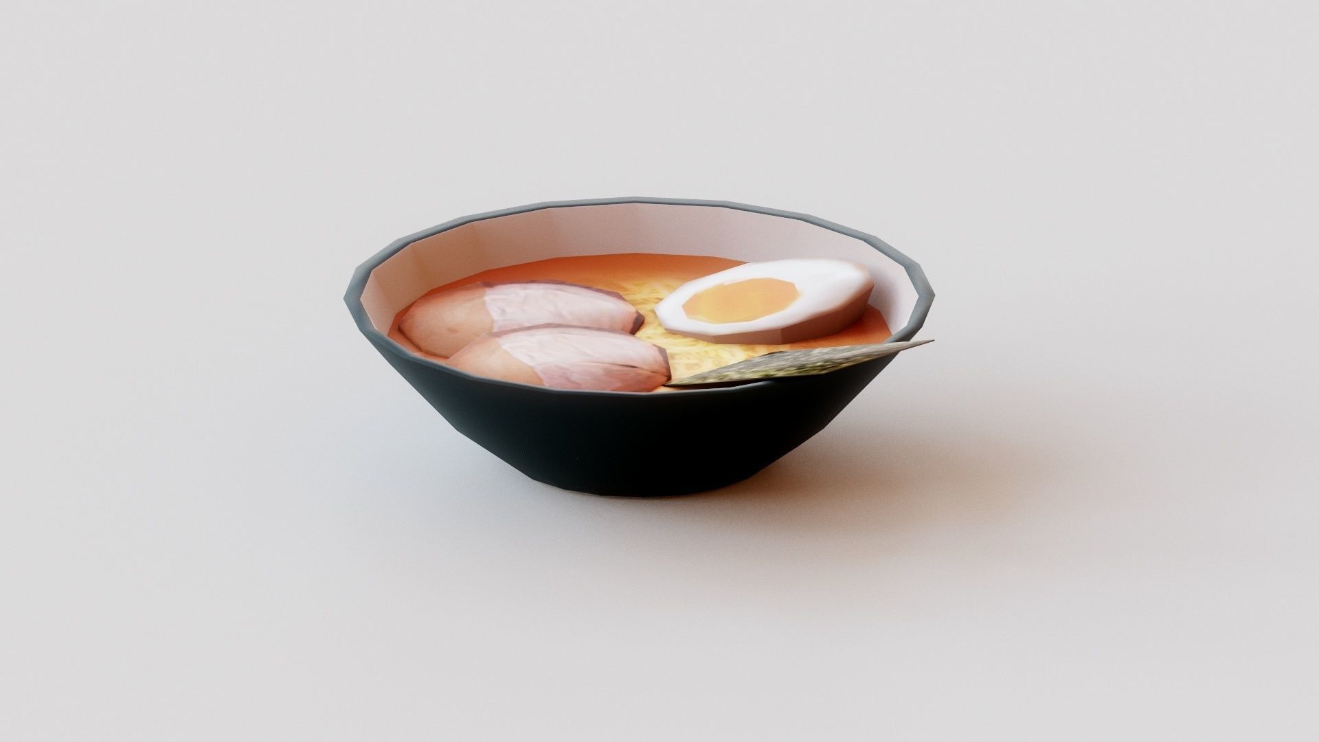 Ramen G07 Low-poly 3D model_3