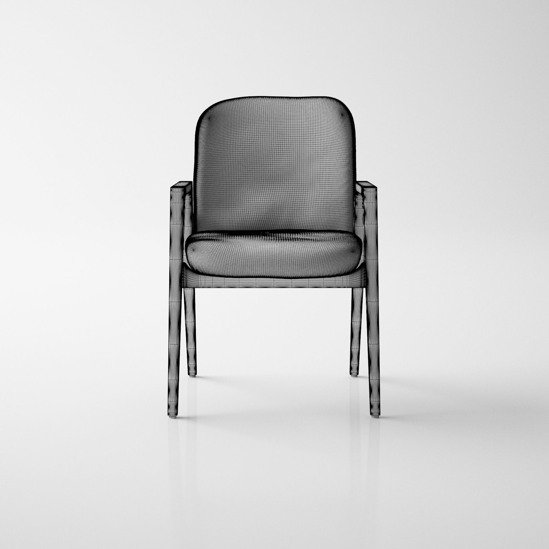 Dining Chair - High Quality Furniture 02 3D model_1