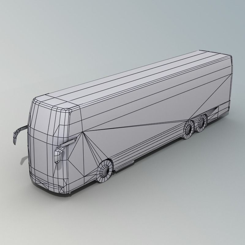 SETRA S 431 DT Double decker bus Low-poly 3D model_14
