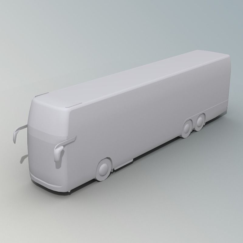 SETRA S 431 DT Double decker bus Low-poly 3D model_13