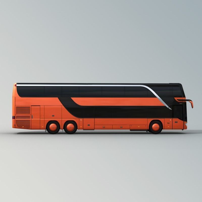 SETRA S 431 DT Double decker bus Low-poly 3D model_10