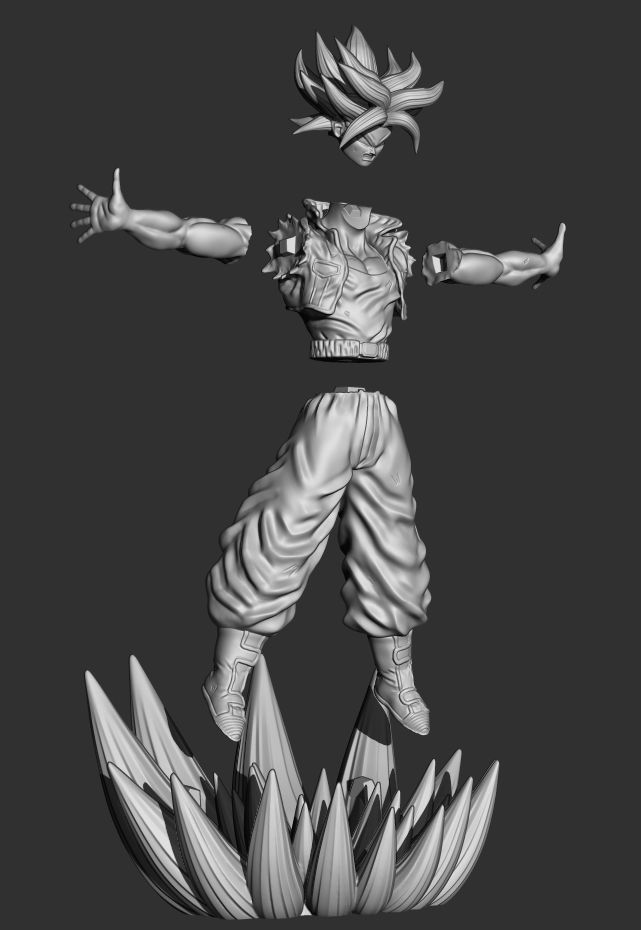 Trunks - Dragon Ball Z for 3d print 3D print model_4