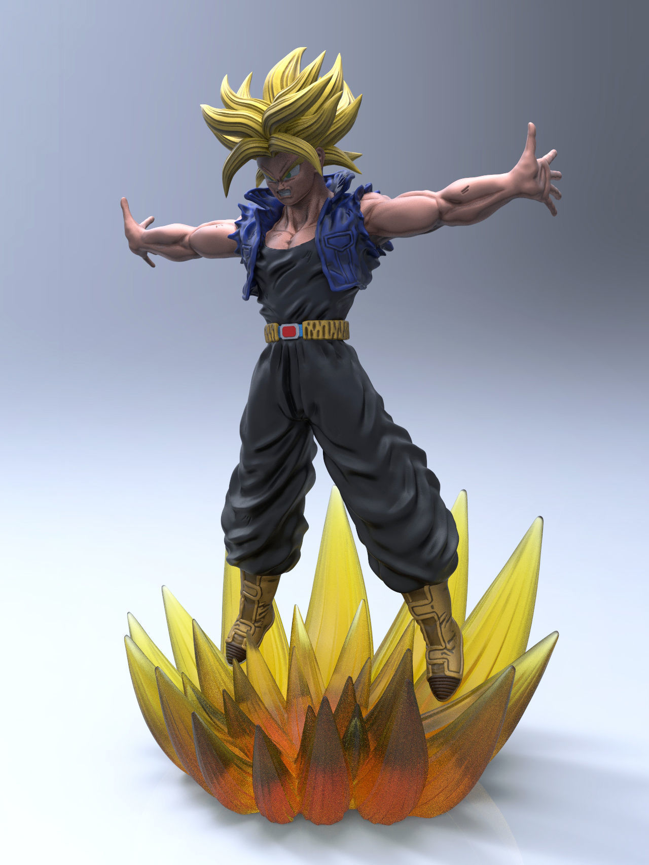 Trunks - Dragon Ball Z for 3d print 3D print model_1