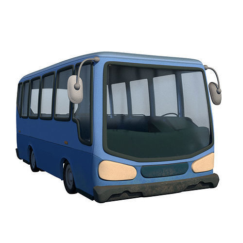 Cartoon Bus 3D model
