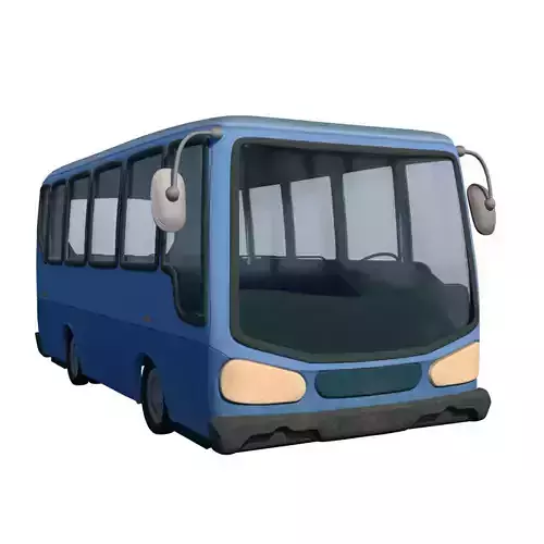 Cartoon Bus 3D model