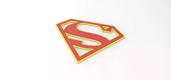3D printable Supergirl emblem for cosplay costume