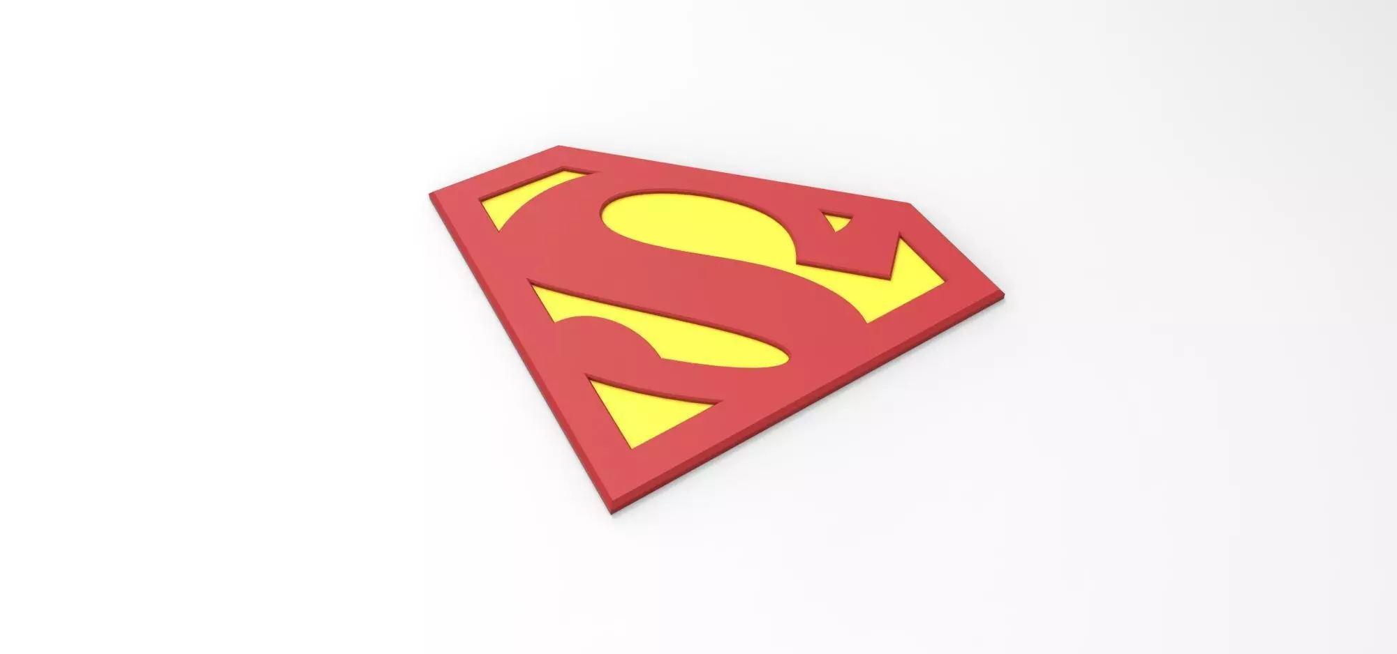 3D printable Superman emblem for cosplay costume 3D print model_0