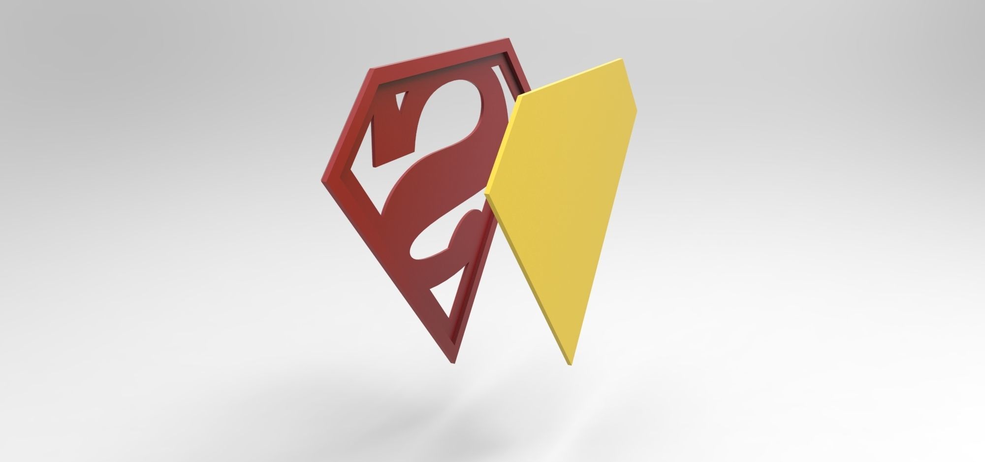 3D printable Superman emblem for cosplay costume 3D print model_6