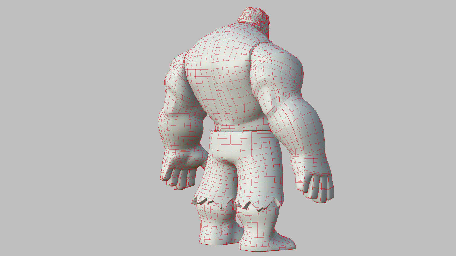 Character - Cartoon - Hulk Infinity Fan Art Low-poly 3D model_36