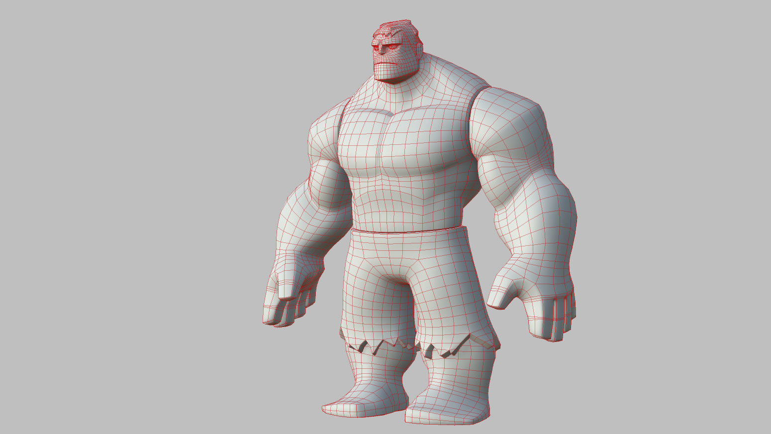 Character - Cartoon - Hulk Infinity Fan Art Low-poly 3D model_40