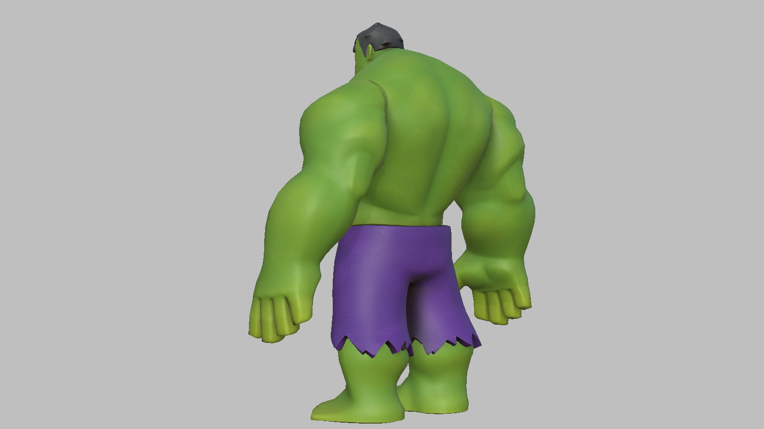 Character - Cartoon - Hulk Infinity Fan Art Low-poly 3D model_6