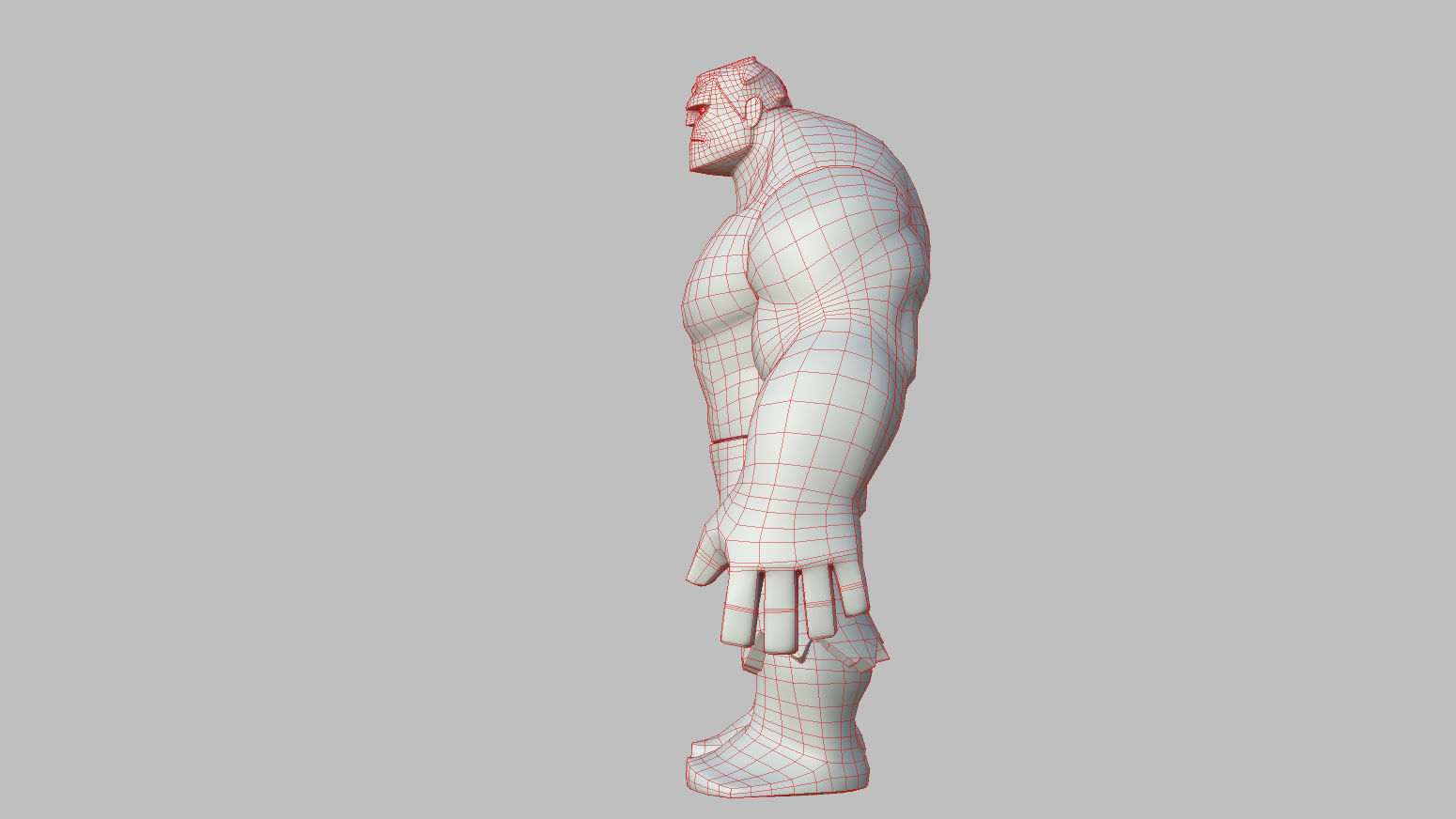 Character - Cartoon - Hulk Infinity Fan Art Low-poly 3D model_39