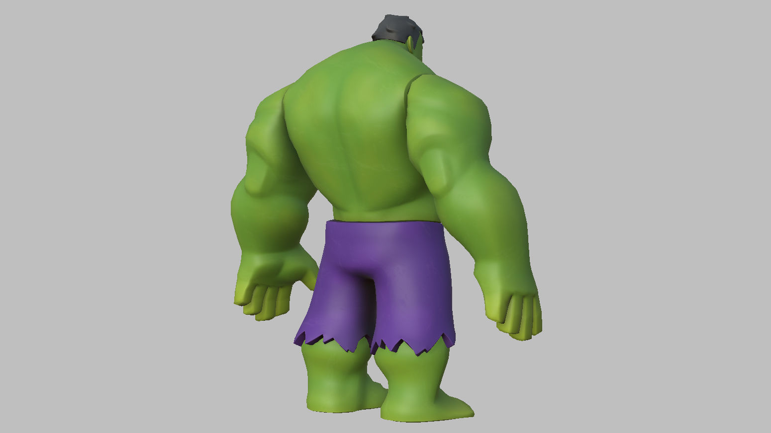 Character - Cartoon - Hulk Infinity Fan Art Low-poly 3D model_4