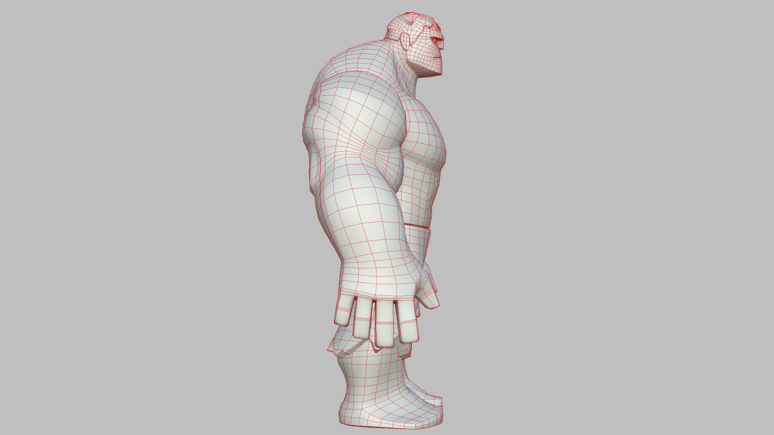 Character - Cartoon - Hulk Infinity Fan Art Low-poly 3D model_35