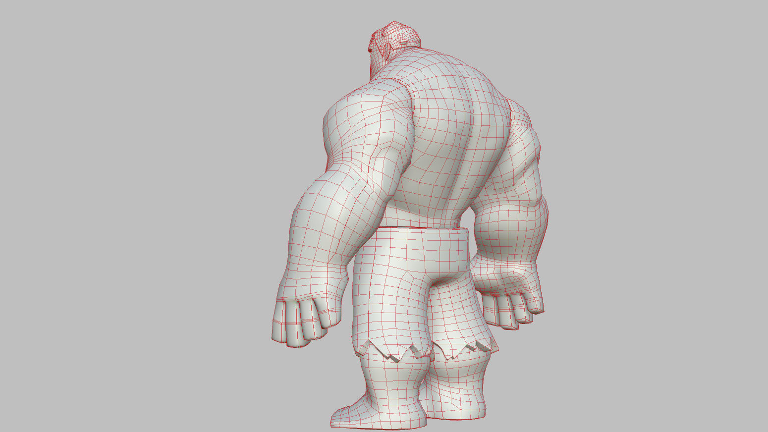 Character - Cartoon - Hulk Infinity Fan Art Low-poly 3D model_38