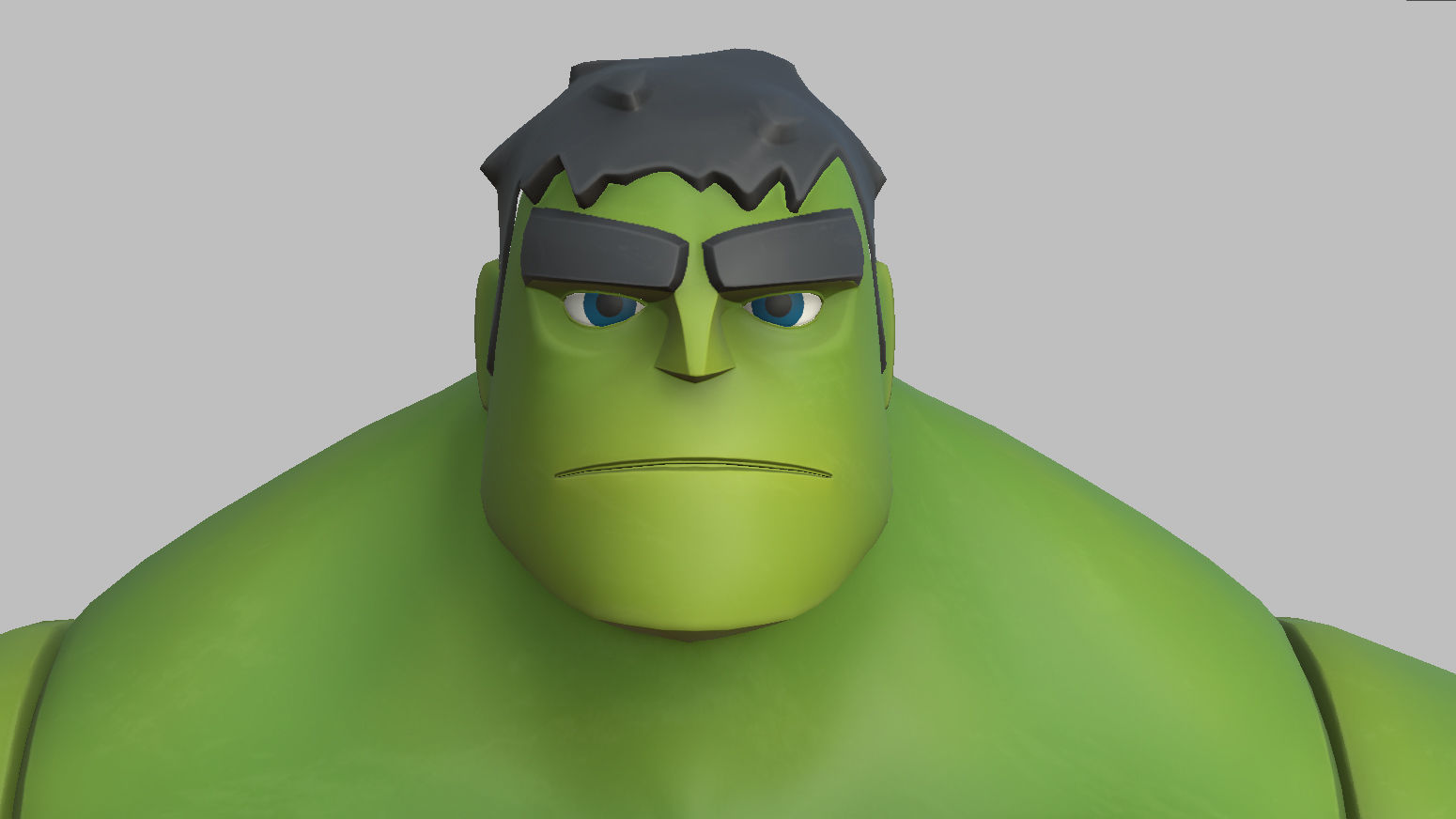 Character - Cartoon - Hulk Infinity Fan Art Low-poly 3D model_19
