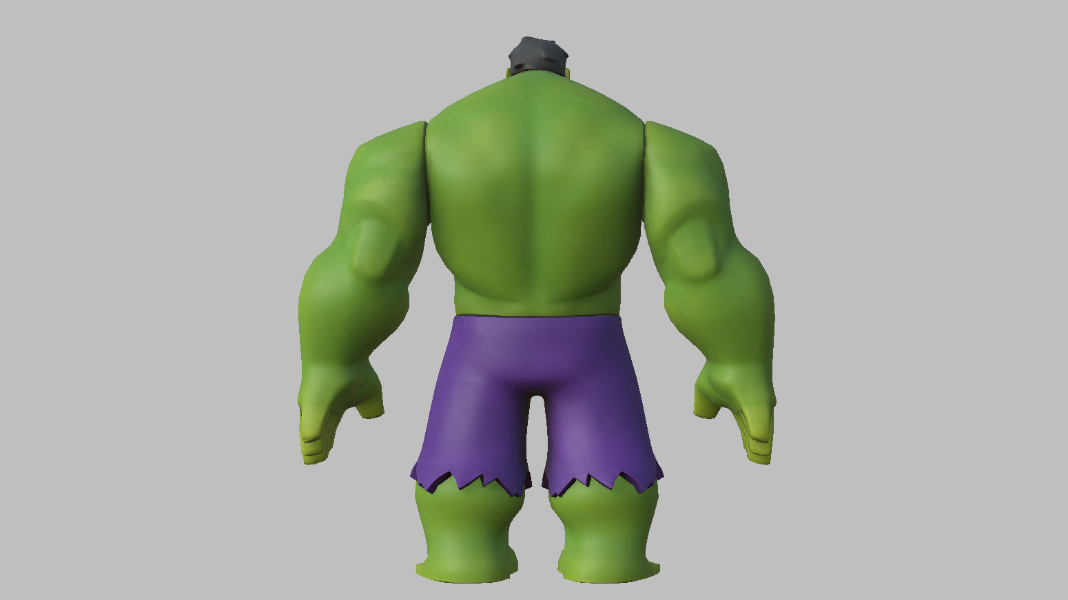 Character - Cartoon - Hulk Infinity Fan Art Low-poly 3D model_5