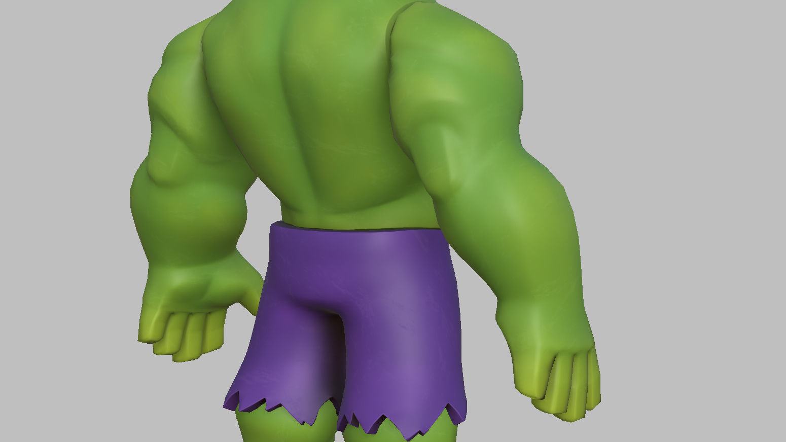 Character - Cartoon - Hulk Infinity Fan Art Low-poly 3D model_21