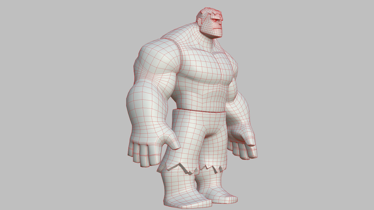 Character - Cartoon - Hulk Infinity Fan Art Low-poly 3D model_34