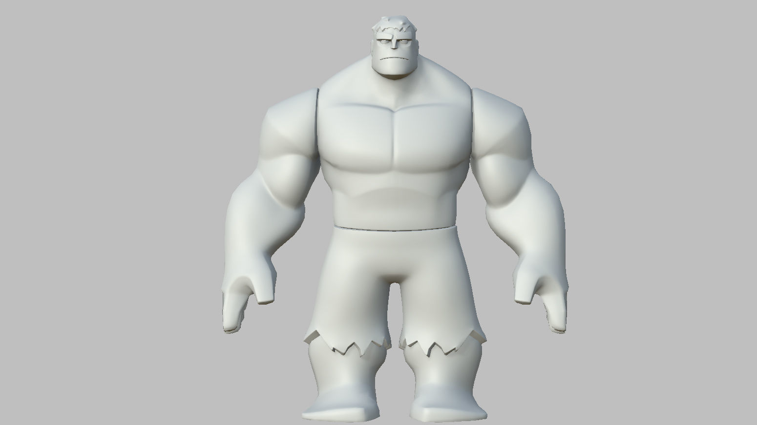 Character - Cartoon - Hulk Infinity Fan Art Low-poly 3D model_33