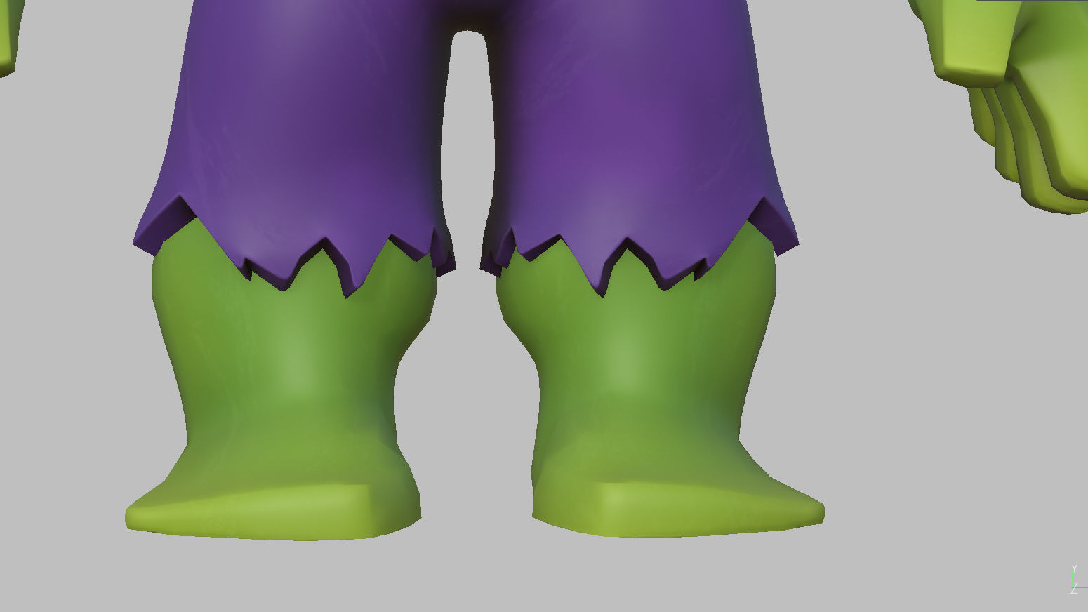 Character - Cartoon - Hulk Infinity Fan Art Low-poly 3D model_22
