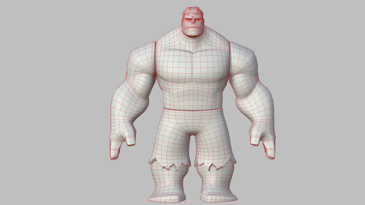 Character - Cartoon - Hulk Infinity Fan Art Low-poly 3D model_41