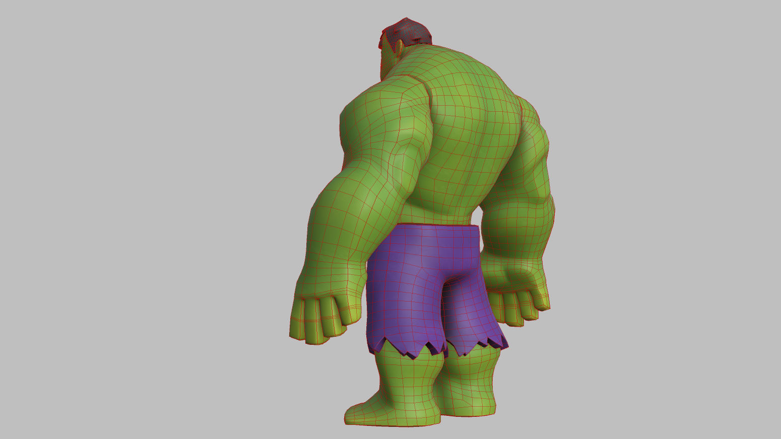 Character - Cartoon - Hulk Infinity Fan Art Low-poly 3D model_14