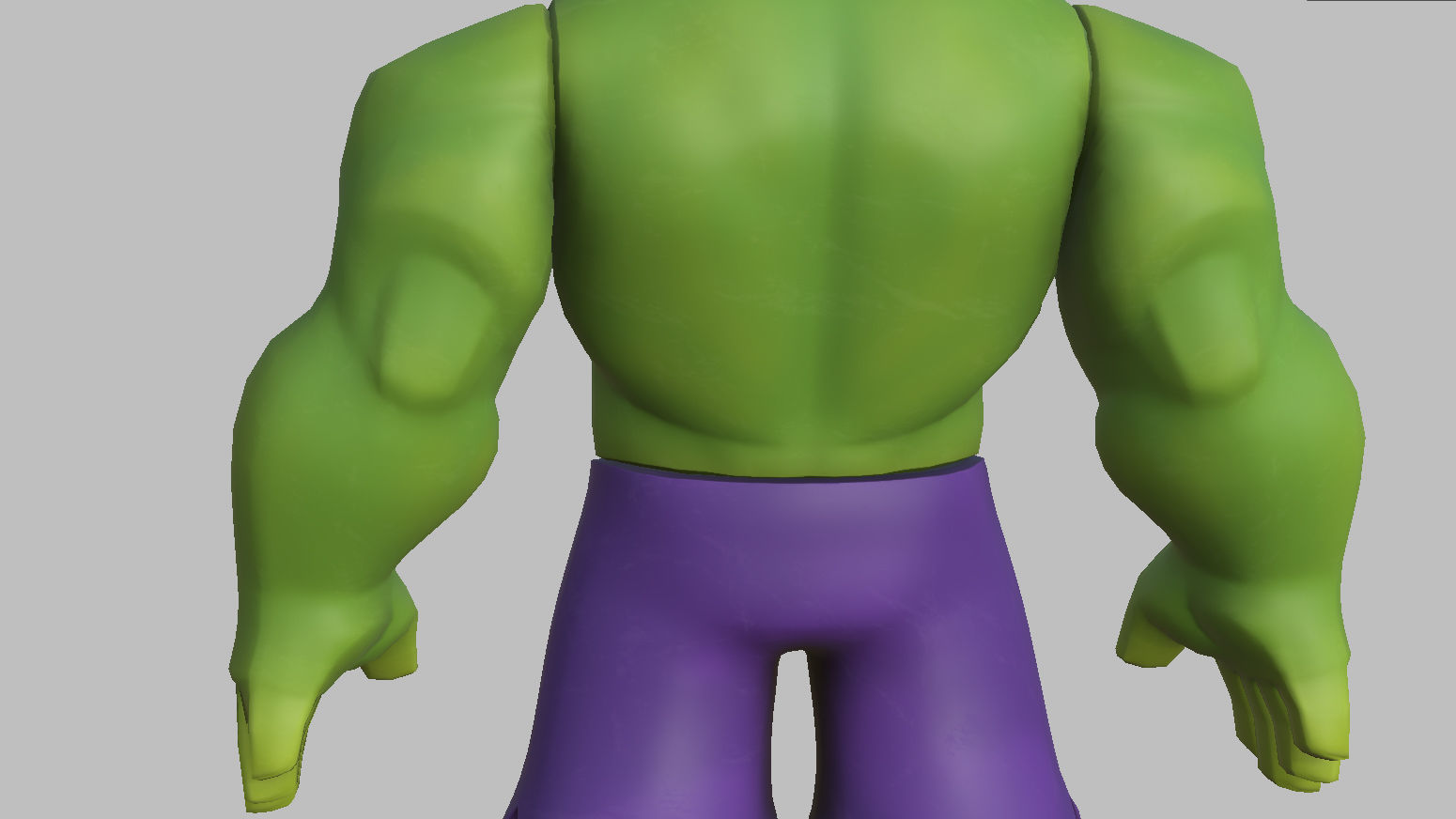 Character - Cartoon - Hulk Infinity Fan Art Low-poly 3D model_25