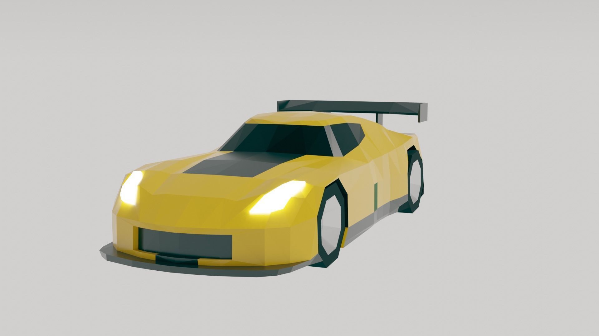Low Poly Racing Car Pack Low-poly 3D model_9