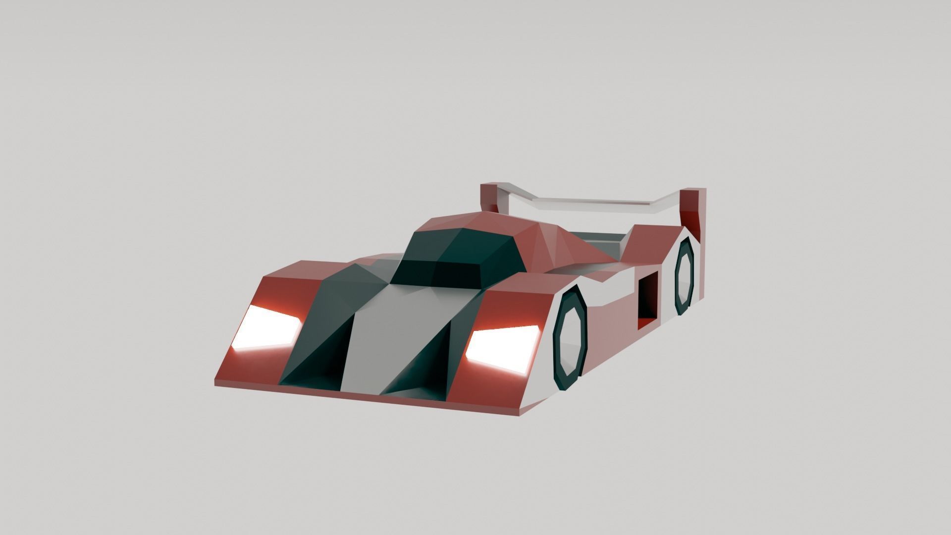 Low Poly Racing Car Pack Low-poly 3D model_3