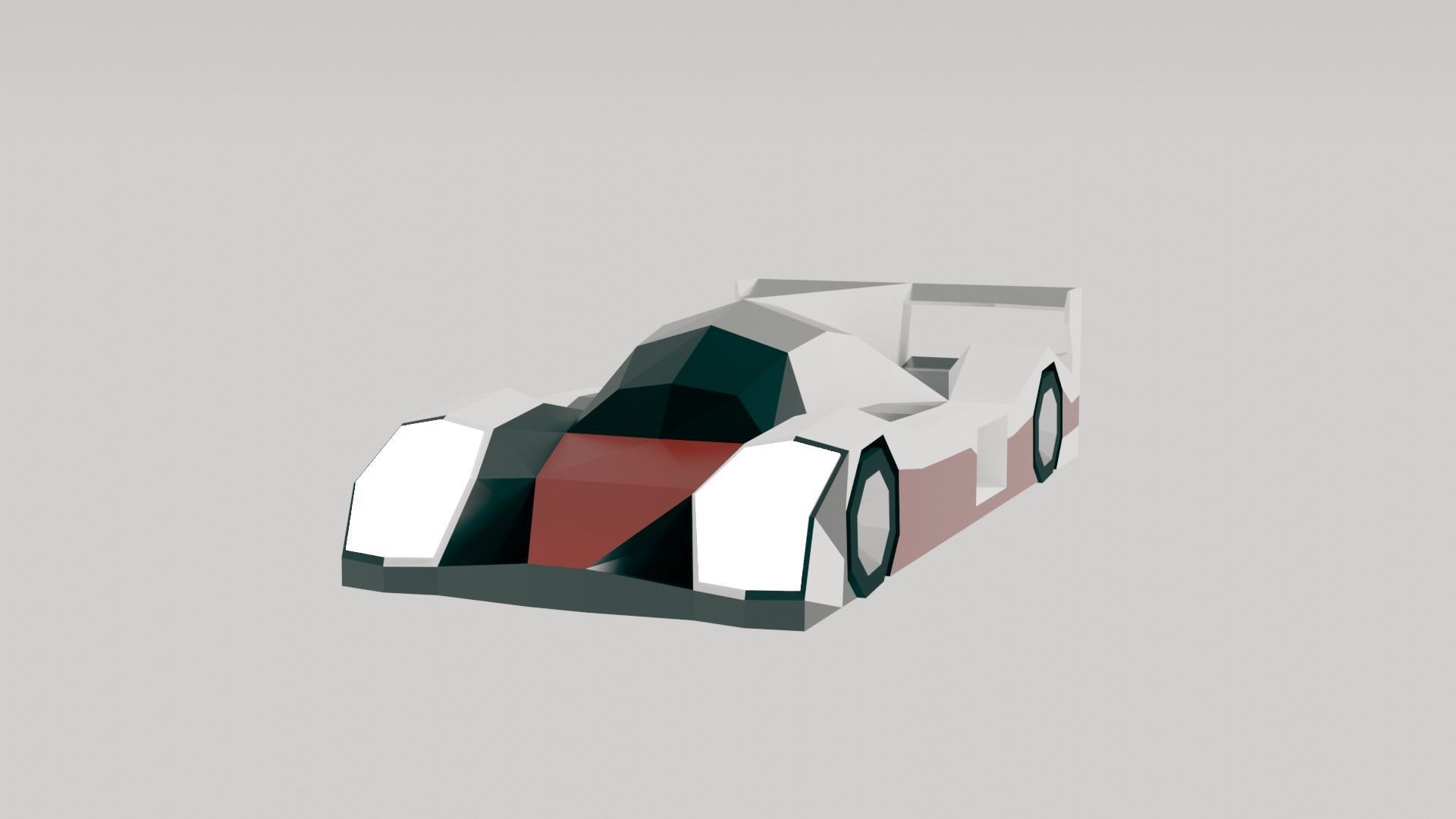 Low Poly Racing Car Pack Low-poly 3D model_5
