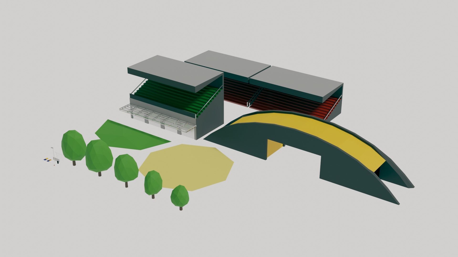 Low Poly Racing Car Pack Low-poly 3D model_11