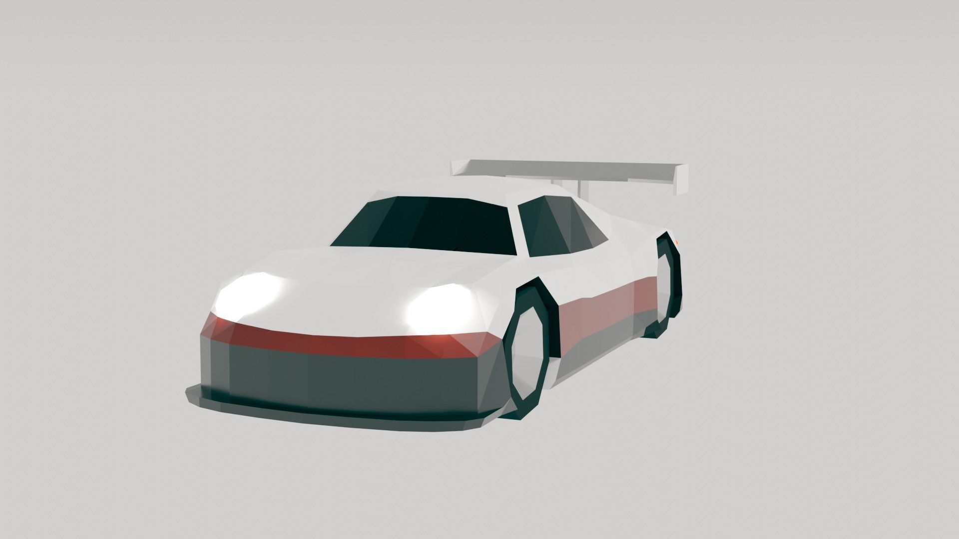 Low Poly Racing Car Pack Low-poly 3D model_8