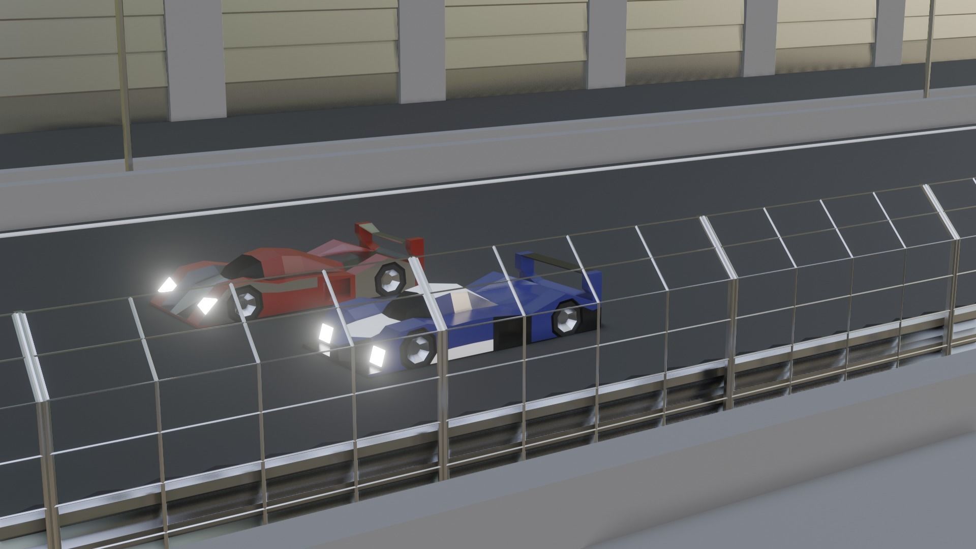 Low Poly Racing Car Pack Low-poly 3D model_14