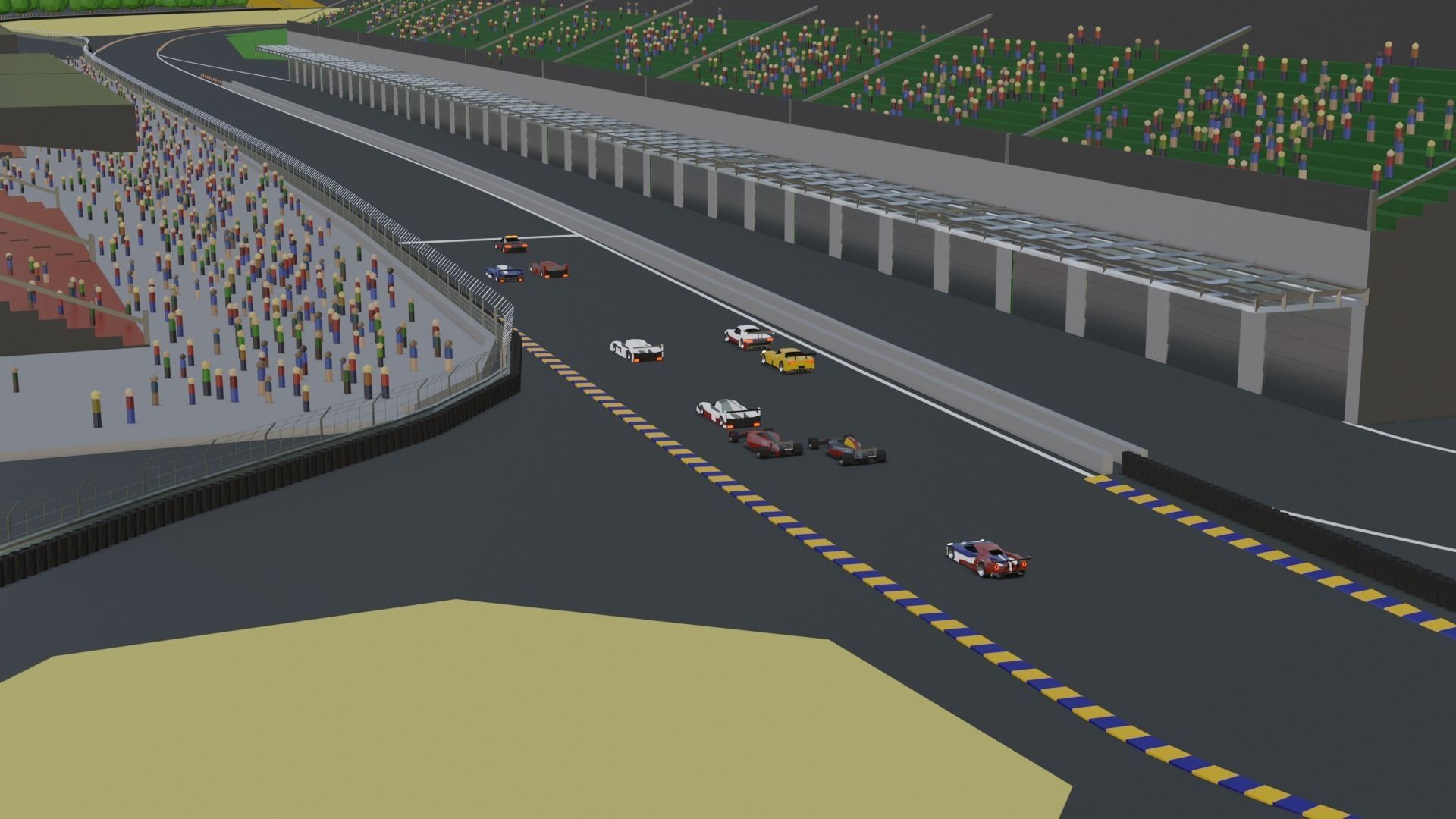 Low Poly Racing Car Pack Low-poly 3D model_16