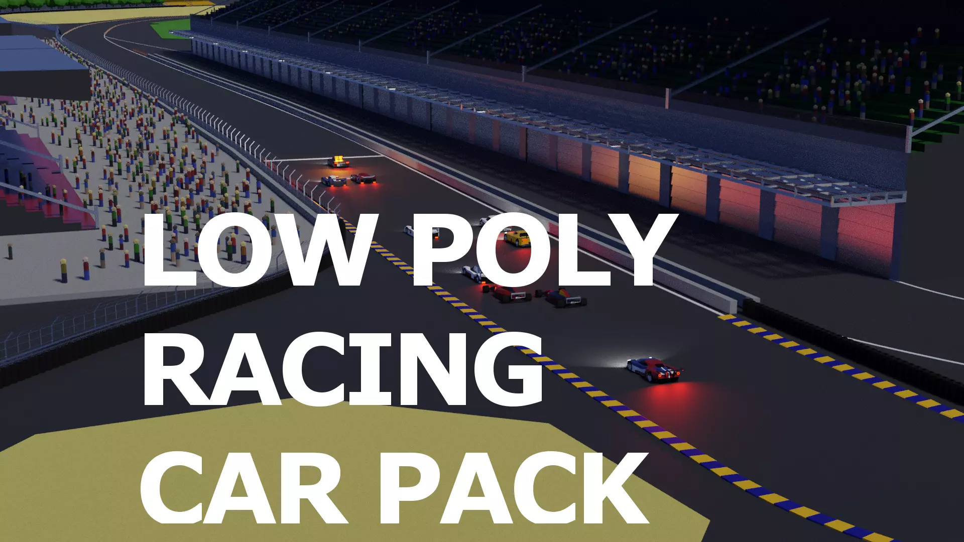 Low Poly Racing Car Pack Low-poly 3D model_0