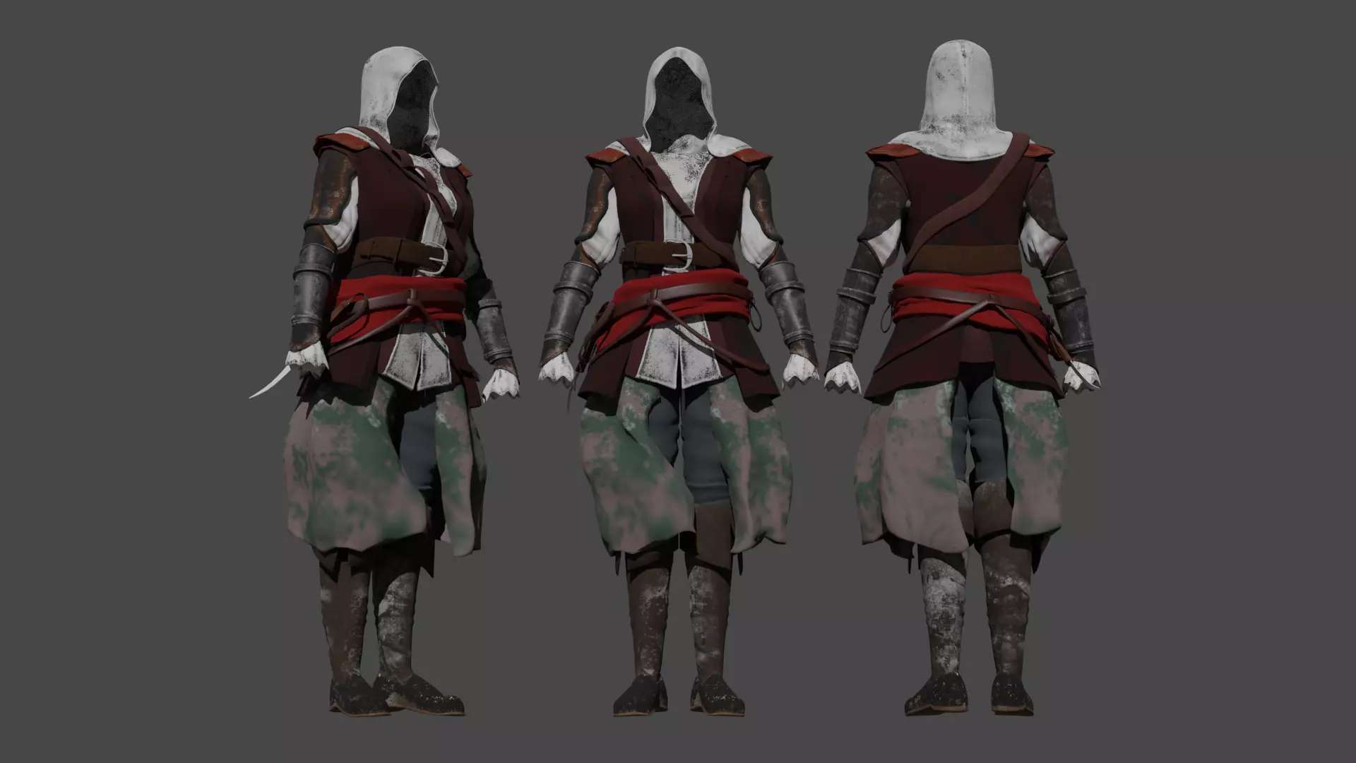 Assassins Creed Female Free 3D model