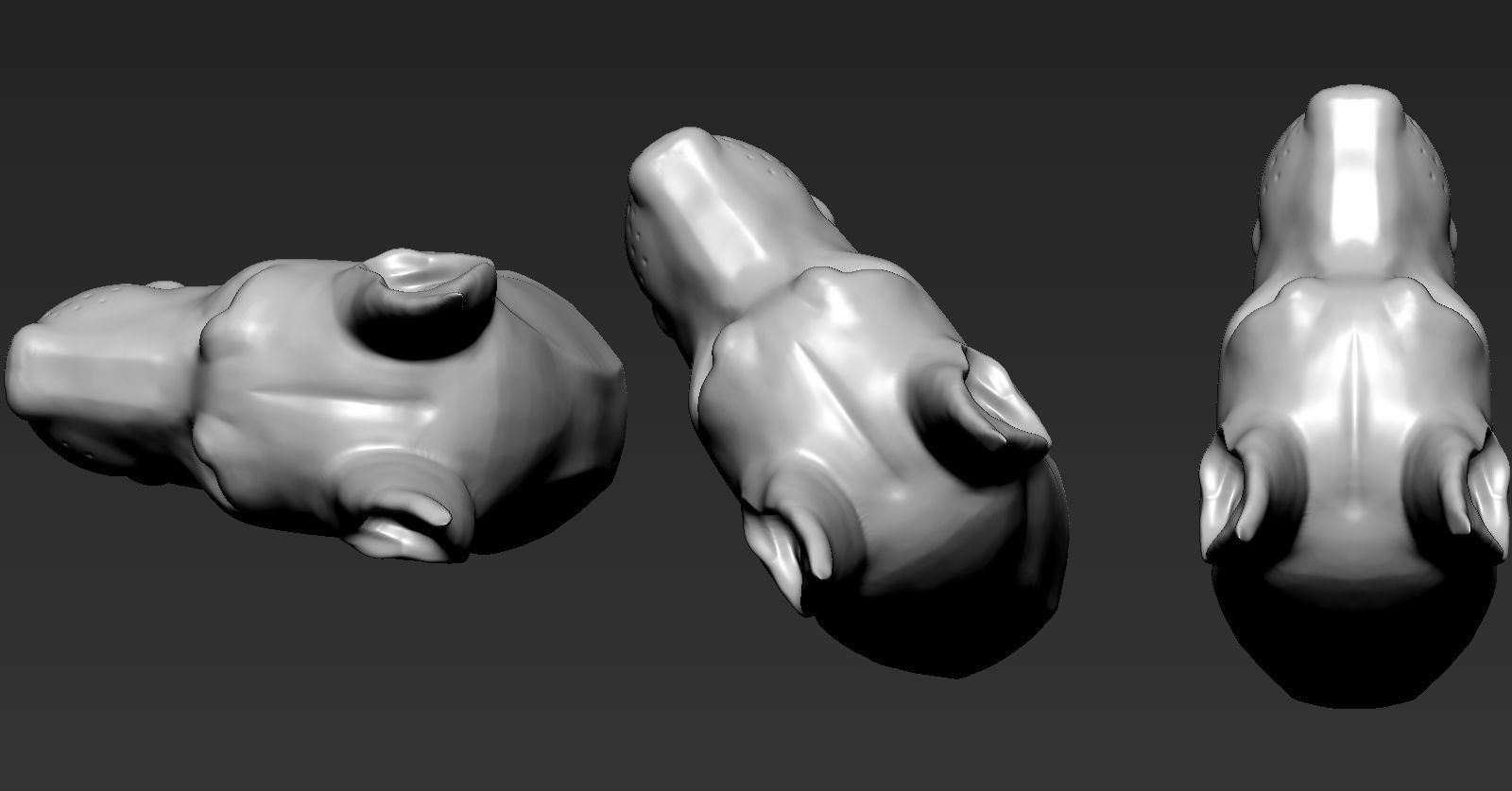 Doberman Head 3D print model_3