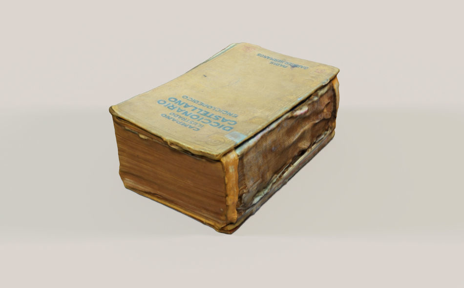 Old Spanish Book 3D model_3