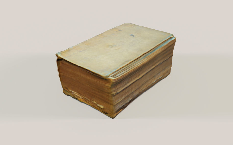 Old Spanish Book 3D model_5