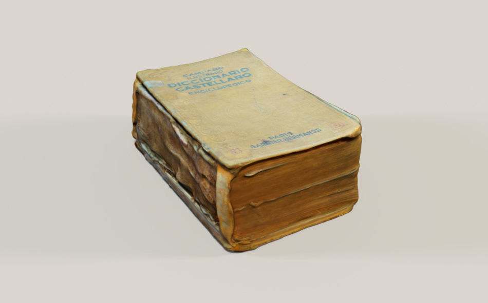 Old Spanish Book 3D model_4