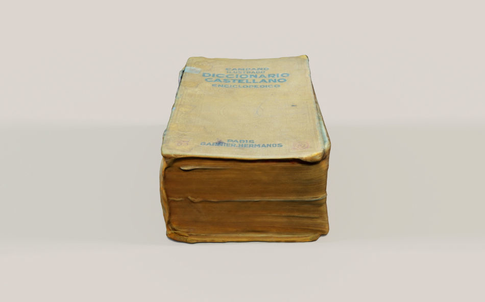 Old Spanish Book 3D model_1