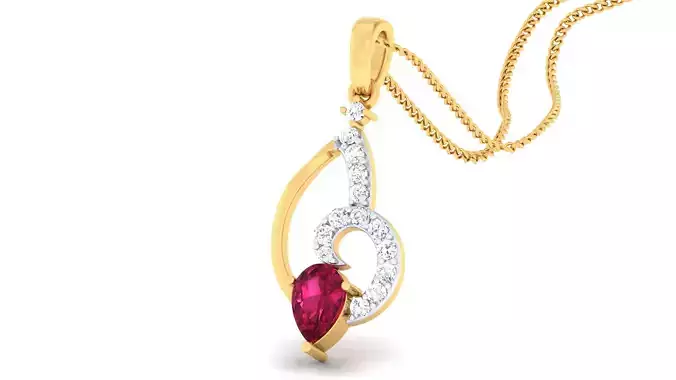 Women pendant-earrings set 3dm mgx render detail 3D print model