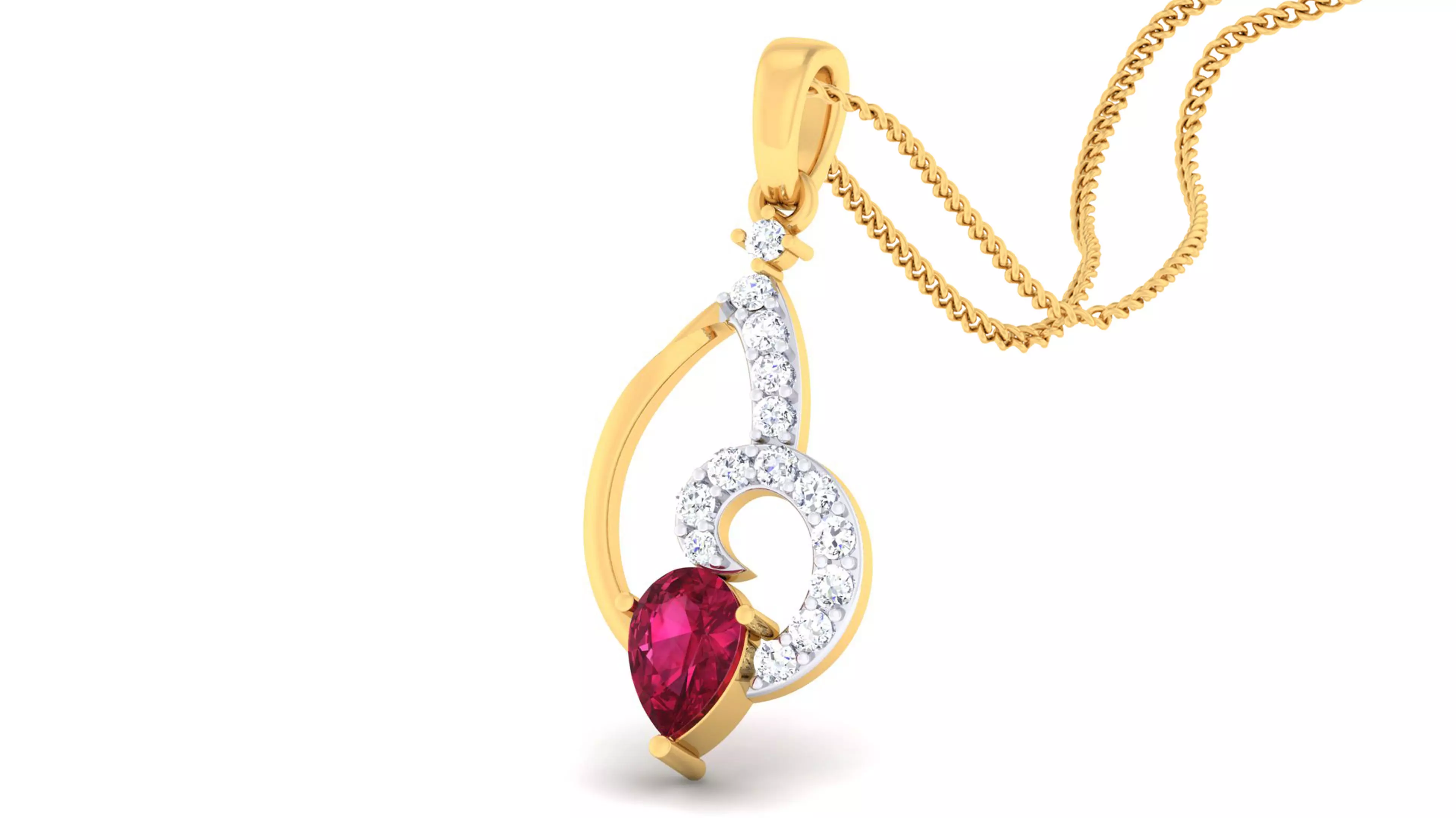 Women pendant-earrings set 3dm mgx render detail 3D print model 3D print model_0